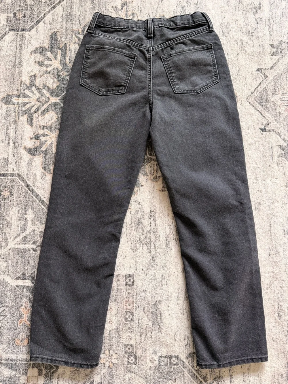 Old Navy Girls 14 High Rise Slouchy Straight Jeans With Adj Waist Never Worn
